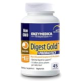 Enzymedica - Digest Gold + Probiotics, Advanced Digestive Enzymes + Probiotics for Essential Digest Care, 45 Capsules