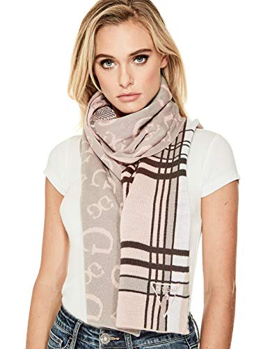 GUESS Factory Women's Plaid Logo Scarf