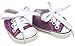 Sophia's Dolls Sneakers fit for American Girls and more 18 Inch Dolls, Shoes in Purple Canvas