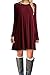 Bluetime Women's Winter Fall Basic Long Sleeve Casual Loose Dress