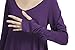 Urban CoCo Women's Long Sleeve Handkerchief Tunic Top with Thumb Hole Flowy Shirt (XX-Large, Purple)