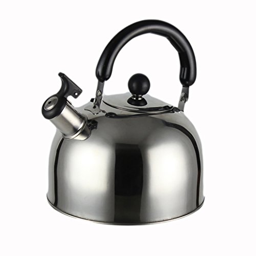 Click Here to See More Images NUBAOGY Stainless Steel Kettle Whistle Kettle Large Capacity Kettle Gas Ignition Cooker Universal 3L