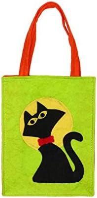Ammazona Halloween Bat Bag Devil Bag Kids Candy Handbag Bucket Children (cat)