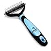 Enax Pets Dematting&Detangling Comb For Dogs&Cats|Stainless Steel Blades,Plastic Body With Non Slip Rubber Handle|As Undercoat De-shedding Brush,Knot Detangler,Grooming & Dirt Removal Kit