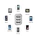 USB Car Charger 3 Ports, JOTO 6.6A/33W USB Car Charger Adapter High Speed Rapid Quick Charging Compatible with iPhone iPad Samsung Galaxy HTC Nexus Motorola Nokia Smartphone and Tablet -Silver