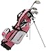 Tour Edge HT Max-J Kids Golf Club Set (Junior's, Ages 9-12, 5 Club Set, Right Handed, with Bag, Pink)