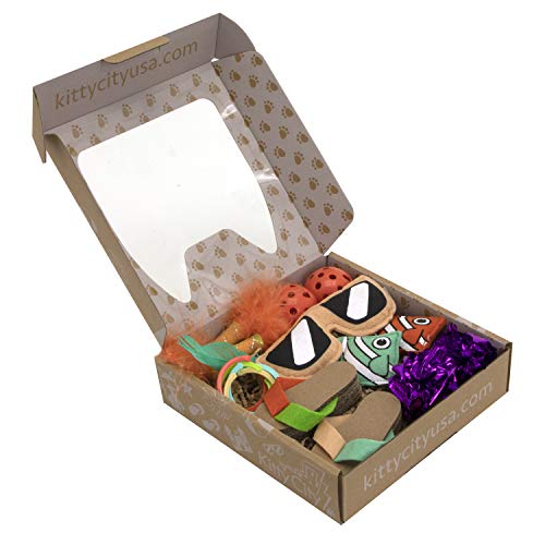 Kitty City Basic Cat Toy Box, Brown