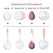 Silicone Makeup Sponge - Gel Foundation Makeup and Puff BB,Easy To Wash - Best Silisponge Cosmetic Beauty Tools Blender-3 Pack
