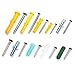 NINDEJIN 482 PCS Drywall Anchors with Wall Screws Assortment Kit, Plastic Anchors and Self-Tapping Screws Assorted Set Included 10 Sizes for Hanging Mounting on Wall with 5 Colors for Drywall Anchor
