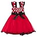 Minnie Costume Baby Girl Tutu Dress Mouse Ear Headband Polka Dot First Birthday Halloween Fancy Dress Up Princess Outfits Red 2 Years
