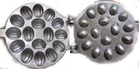 oreshnitsa 16 MOLDS -russian oreshki-walnut mold-russian oreshki 16 mold-pastry maker by oreshnitsa