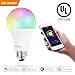 3Stone Smart Light Bulbs, 16W 1600 Lumens WiFi LED Color Changing A21 Bulb Dimmable 2700K-6500K RGBCW, Tunable White Works with Alexa, Google Home 2.4Ghz Only, No Hub Required (1)