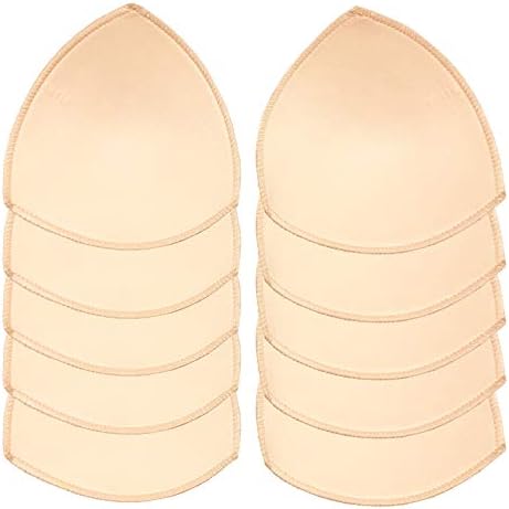 MKFSEAST Removable Breathable Smart Bra Pads Inserts 5 Pairs for Swimsuit Sports Bra Cups