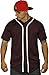 Baseball Jersey T-Shirts Plain Button Down Sports Tee