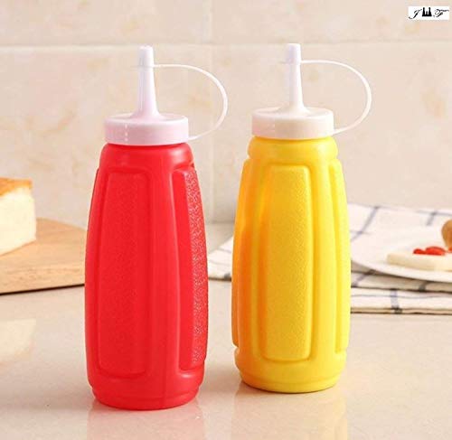 3 Squeeze Bottle Dispenser Condiment Containers, Ketchup and Mustard Set, Squeeze Bottles Dispensers for Camping, Cookware, Picnic Baskets, Picnic Time, Picnic Table, Great Grill Accessories