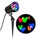 whirl motion Disney Mickey Mouse Ears LightShow Swirling Multicolor LED Christmas Spotlight Projector