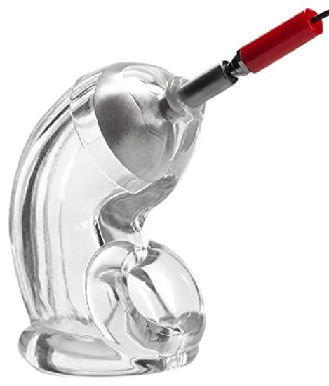 The Bondage Locker Cbt Electro Sex E-Stim Chastity Device, Clear