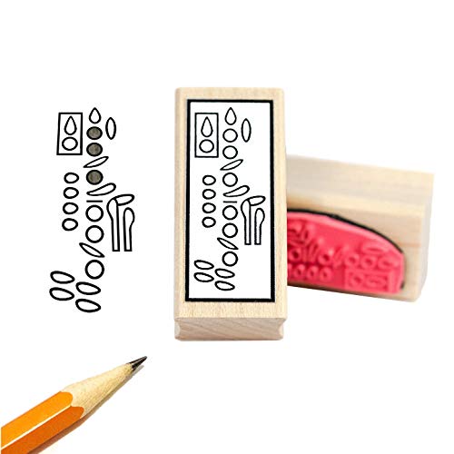 Clarinet Fingering Rubber Stamp