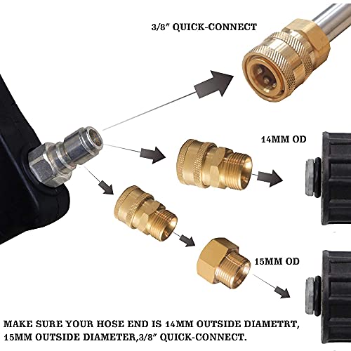 Xiny Tool 19 FT Pressure Washer Telescoping Extension Wand 4000 PSI