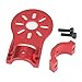 Shaluoman 4Pcs Red Aluminium Alloy Motor Mount Holder for 16mm Glass/Carbon Fiber Tube