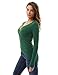 PattyBoutik Women's V Neck High-Low Hem Crossover Sweater