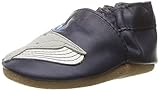 Robeez Boys' Elephant Eddie Loafer, Let's Go Swimming Navy, 12-18 Months M US Infant
