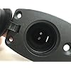 MARINE-BOAT-2-PRONG-NYLON-STERN-LIGHT-POLE-BASE-BLACK-COVER-SOCKET-FOR-PLUG-IN