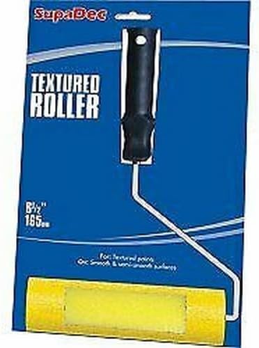SupaDec Textured Paint Roller 7in Black Yellow Metal Plastic Handle