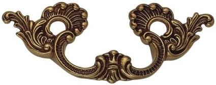 Bosetti Marella 100258.54 Louis XV Brass Handle Pull, French Antique Gold, 4.49-by-1.73-Inch