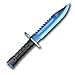 FadeCase M9 Bayonet Elite Blue Steel - Real CSGO Knife Skin Counter Strike Global Offensive Full Tang Fixed Blade