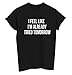 DANVOUY Women's Summer Short Sleeve Graphic Casual Teen Girl Tops Tee T-Shirt