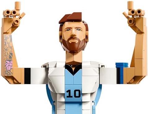 Editions Lionel Messi – Leggenda del Calcio Giocattolo - Kit Modellismo con Action Figure 3D da Esposizione - Decorazione Cameretta - Regalo per Bambini e Bambine da 12 Anni e Fan Adulti - 43015