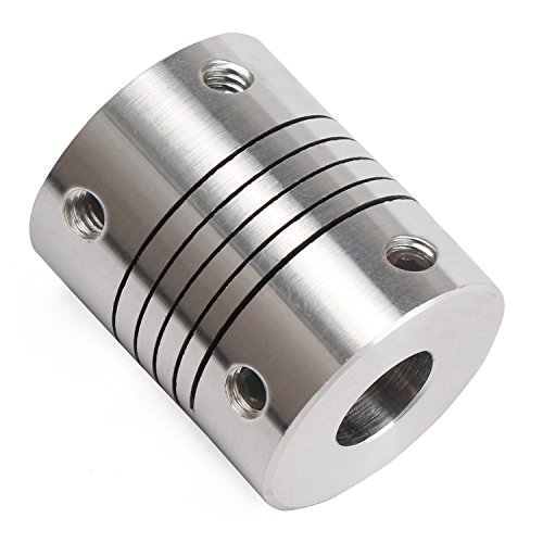 UPC 706795868893, EnPoint™ 8×8mm Bore 20mm OD×25mm Length Set Screw Flexible Shaft Coupler CNC Stepper Motor Aluminum Beam Coupling Zero Backlash Shaft Coupler for Encoder Servo Motor