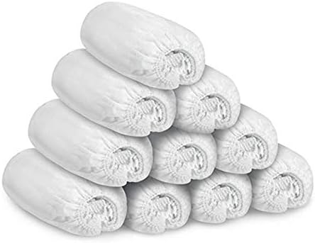Zonsen Medical Hygiene PP Overshoes Disposable Non-Slip Shoe Covers Boot Cover 100 Pack (pure White)