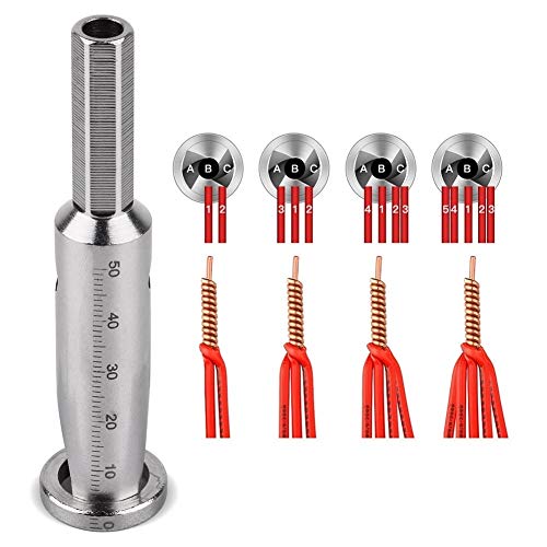 Wire Twisting Tool for Drill,Auto Manual Wire Stripping and Twister for Power Drill Drivers, 2 in 1 Wire Connector Tool