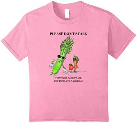 unisex-child Gardening TShirt - Please Don't Stalk 8 Pink