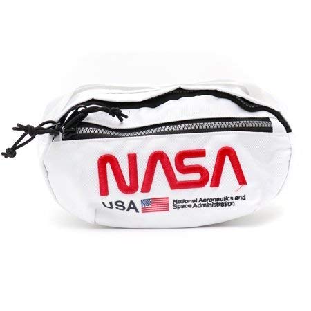 Hudson Outwear NASA Worm Logo Sling Fanny Pack White h7052412-wht (Size AC)