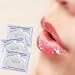 OVERMAL 10PCS Gold Collagen Crystal Lip Mask Lip Care Gel Mask Moisturizing Hydrating Repair Remove Lines Blemishes Fuller Lip Care