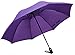 Fidus Inverted Reverse Sun&Rain Car Umbrella Large Windproof Travel UV Umbrella for Women Men - Auto Open Close(Purple)