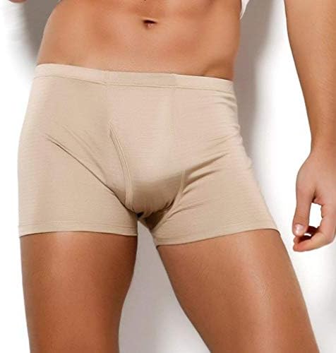 Underpants Men's Silk Knitted Under Warming Comfortable Sizes Sheer Boxer Briefs Boxer Shorts Clothing