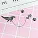Cute Enamel Lapel Pin Set, 6pcs Cartoon Brooch Pin Badges for Clothes Bags Backpacks - Rainbow Cactus Succulent Leaves Pineapple