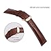Quick Release Leather Watch Band 20mm Brown Replacement Watch Strap Genuine Polished Watch Clasp Buckle Gold Rose Padded Super Soft (18mm 20mm 22mm)