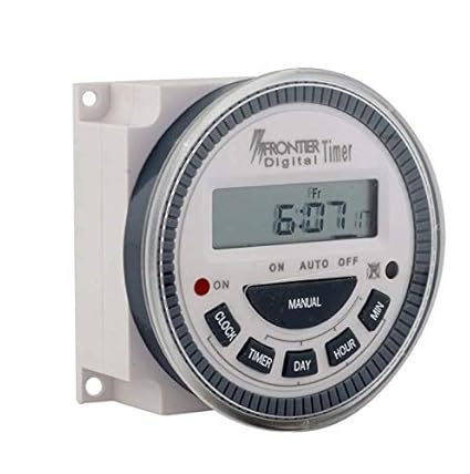 True Sense Euro Frontier Digital Programmable Timer Switch with LCD 4 Pin 16 A Controller TM619 Type -Connecting Thimbles