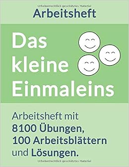 Das Kleine Einmaleins Arbeitsheft Band 3 Arbeitsheft Mit 8100