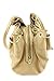 Faux Calfskin Leather Tassel Drawstring Hobo Bag