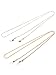 eBoot 2 Piece Eyeglasses Chain Cord Eyewear Retainer with 6 Piece Silicone Ring