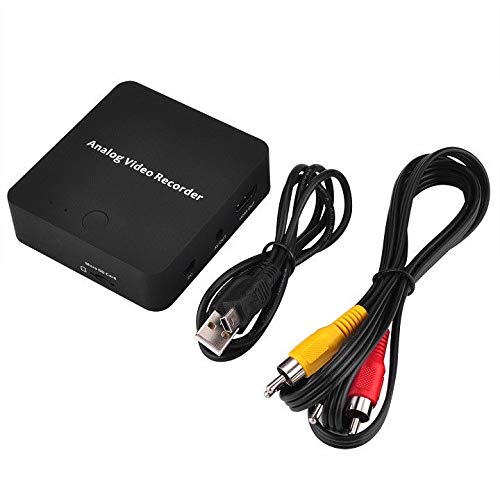 Runshuangyu HD Analog Digital Video Recorder AV Video Capture Card Adapter for Camcorder Tape, VHS, VCR, DVD Player, DVR, Hi8, Game Player AV Out and HDMI Out