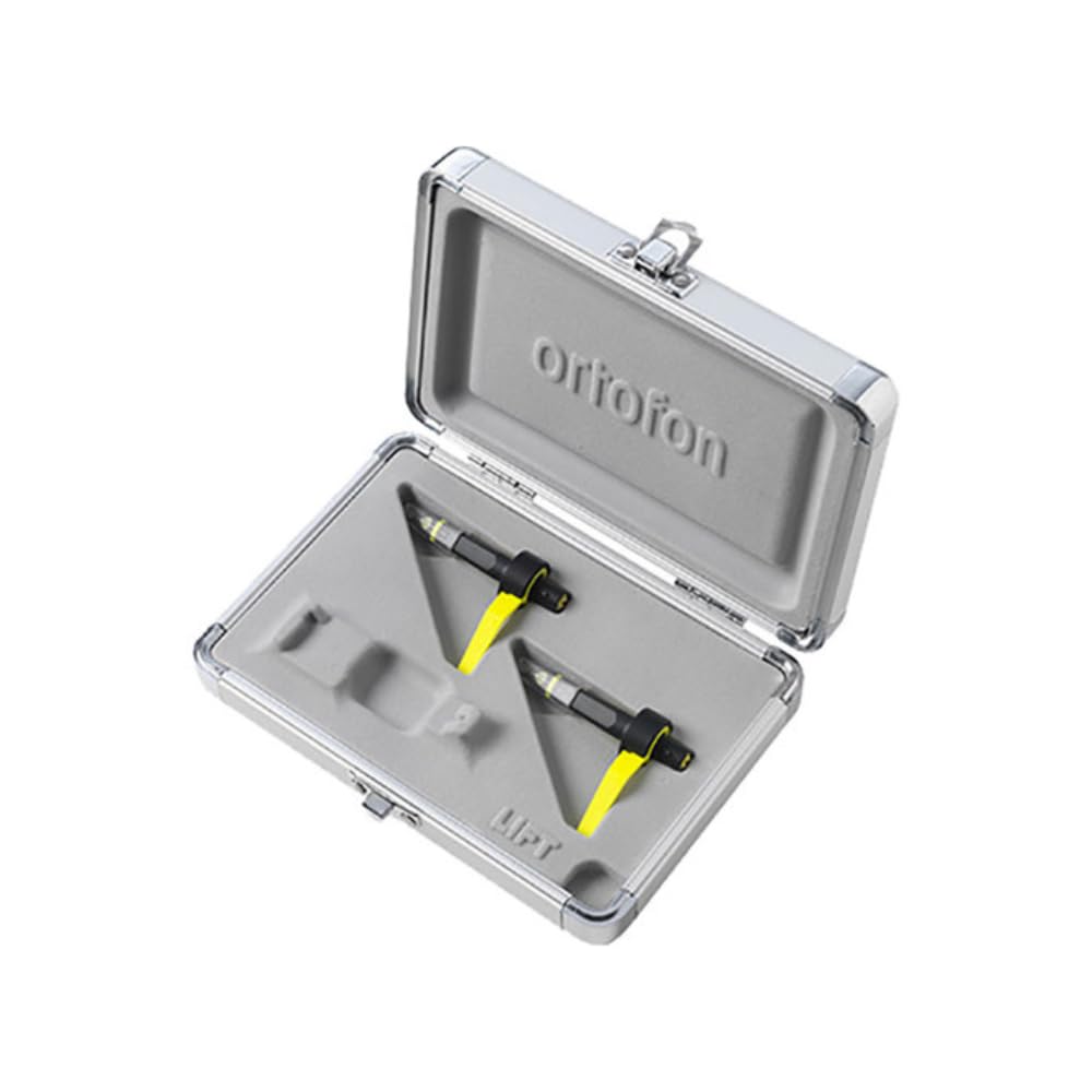 Ortofon Concorde MkII Club CC Twin Cartridges with Stylus with Flight Case Bundle with Liquid Audio Carbon Fiber Record Brush and Instrument Polishing Cloth