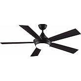 Fanimation Celano V2 5 Blade Ceiling Fan 52 Inches Wide with Dark Bronze Finish and Cherry/Dark Walnut Blades