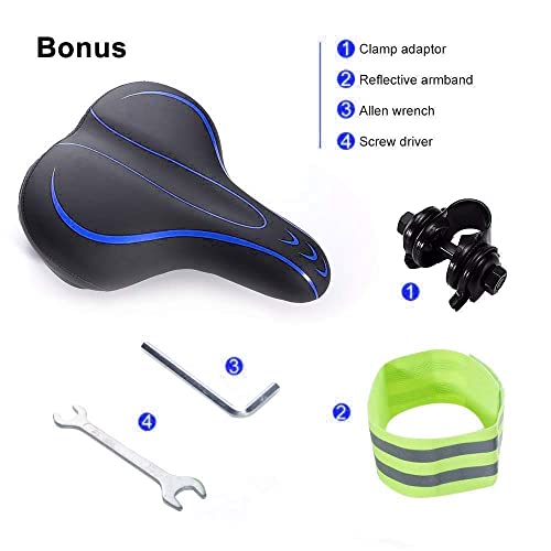 BLUEWIND Bike Seat, Bicycle Saddle Compatible with Peloton, Exercise or